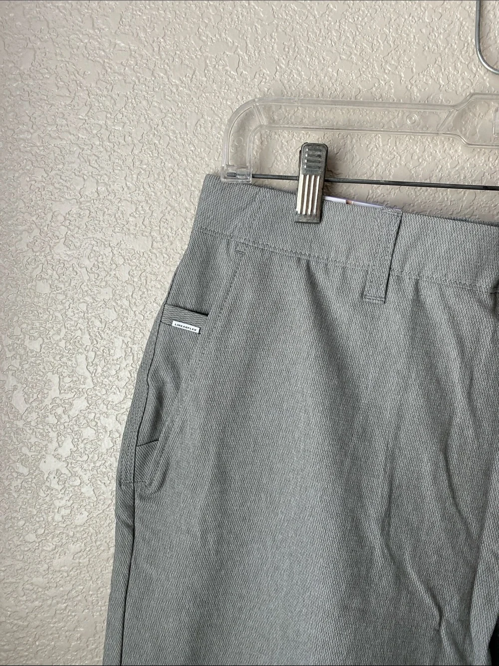 INFINITY Linearflex Shorts Mens Size 30 Light Gray Hybrid Chino Performance Golf